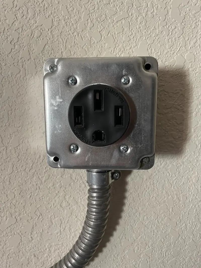 NEMA 14-50 outlet installed for Smart Home Electrical in Alaiedon